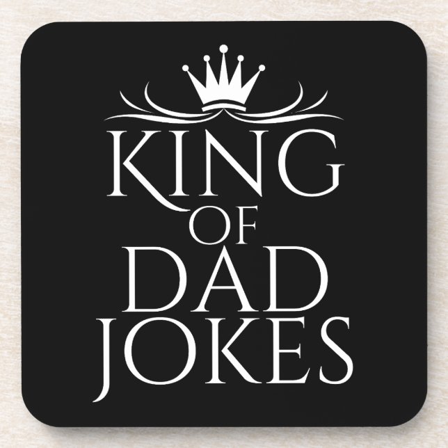King of Vater Jokes Getränkeuntersetzer (Vorderseite)