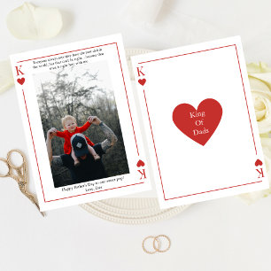 King of Vaters, der die Karte zum Glück des Vaters