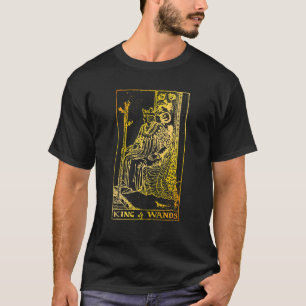 King of Wands Vintage Tarot-Karte T-Shirt