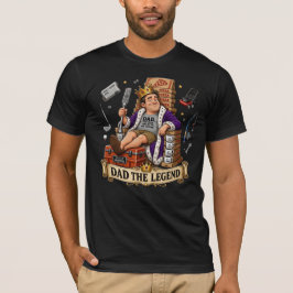 King Papa Legende Vatertag Royaler Thron Geschenk T-Shirt