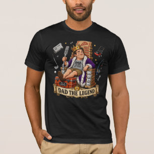 King Papa Legende Vatertag Royaler Thron Geschenk T-Shirt
