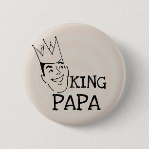 King Papa T - Shirt und Geschenke Button