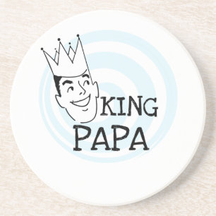 King Papa T - Shirt und Geschenke Getränkeuntersetzer