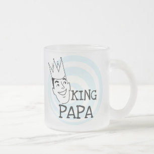 King Papa T - Shirt und Geschenke Mattglastasse
