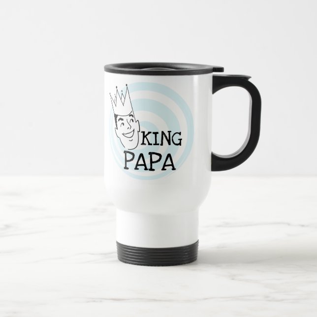 King Papa T - Shirt und Geschenke Reisebecher (Rechts)