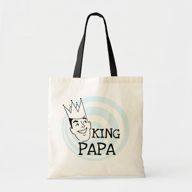 King Papa T - Shirt und Geschenke Tragetasche (Vorne)