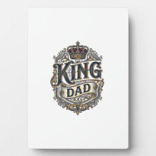 King Papa Vintage Gravur Vatertag Shirt_1 Fotoplatte