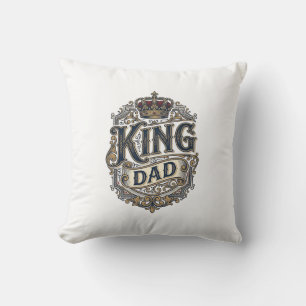 King Papa Vintage Gravur Vatertag Shirt_1 Kissen
