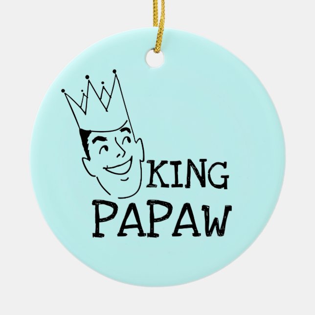 King Papaw T - Shirt und Geschenke Keramik Ornament (Vorne)
