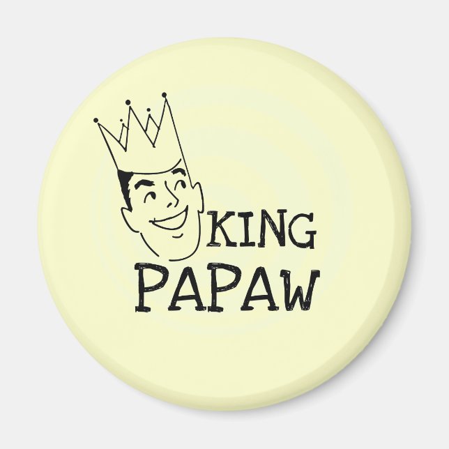 King Papaw T - Shirt und Geschenke Magnet (Vorne)