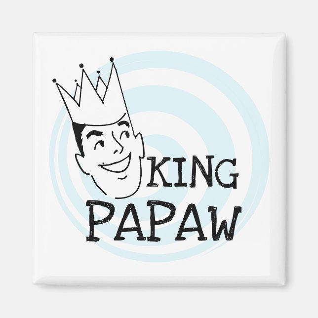 King Papaw T - Shirt und Geschenke Magnet (Vorne)