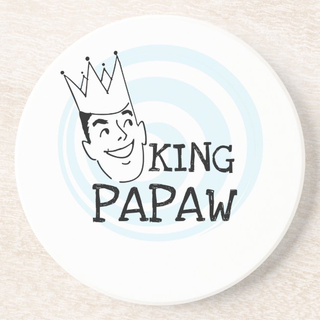 King Papaw T - Shirt und Geschenke Untersetzer (Vorne)