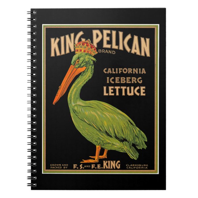 King Pelican Brand Lettuce Notizblock (Vorderseite)