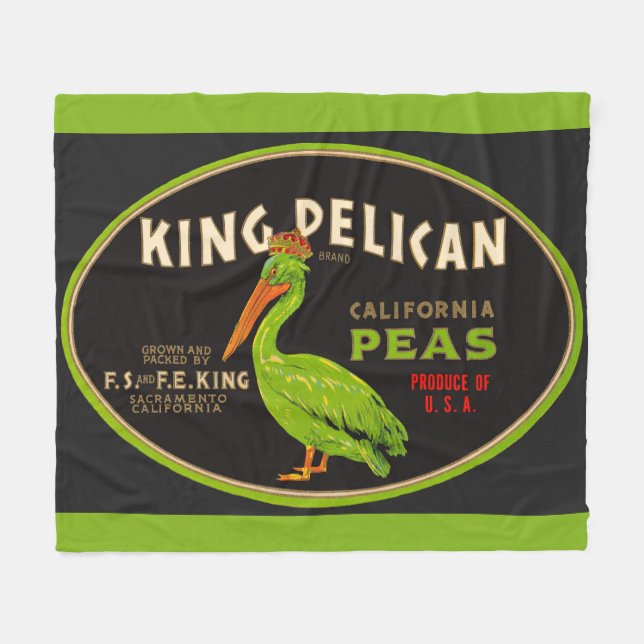 King Pelican California Fleecedecke (Vorderseite (Horizontal))