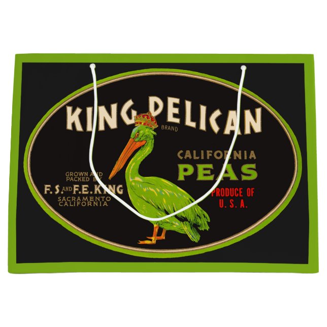 King Pelican California Große Geschenktüte (Vorderseite)