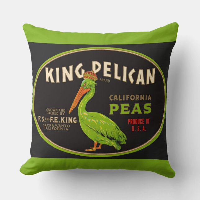 King Pelican California Kissen (Vorderseite)