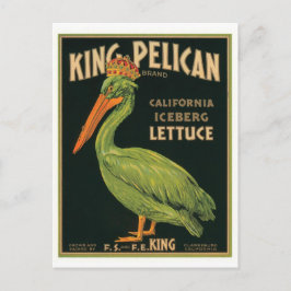 King Pelican Clarksburg California Iceberg Lettuce Postkarte