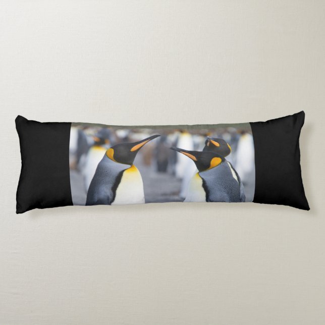King Penguins Seitenschläferkissen (Rückseite)