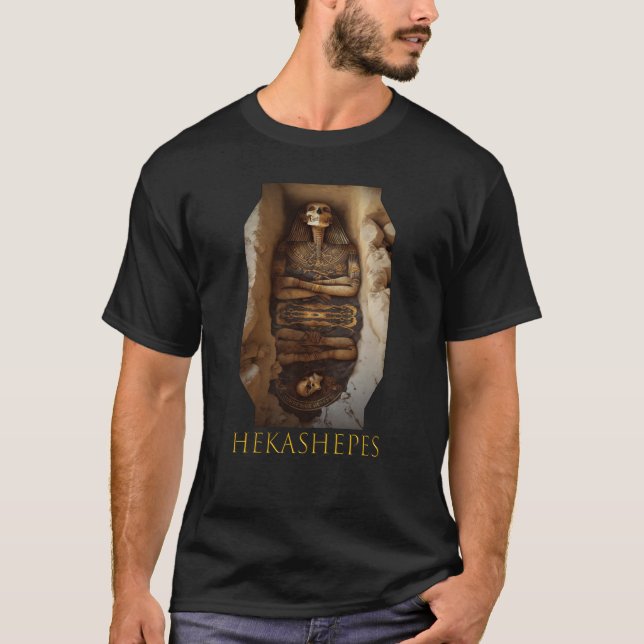 King Pharaoh Hekashepes Ancient Ägyptens T-Shirt (Vorderseite)