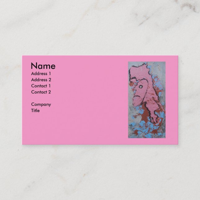 KING PINK VISITENKARTE (Vorderseite)