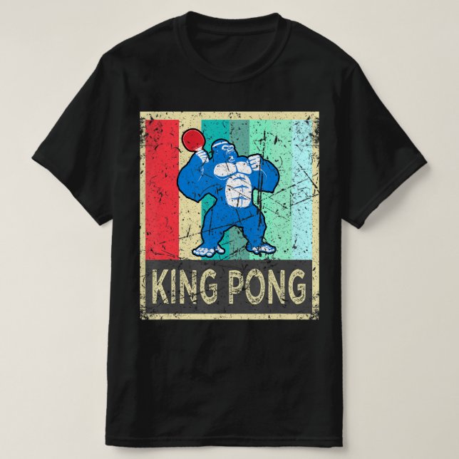 King Pong  Ping Pong Gear Clothes For Men Women Ki T-Shirt (Design vorne)
