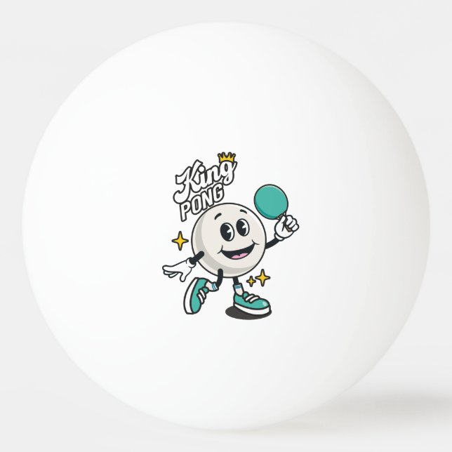 King Pong Tischtennisball (Vorderseite)