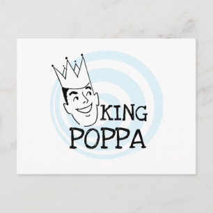 King Poppa T - Shirt und Geschenke Postkarte