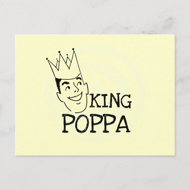 King Poppa T - Shirt und Geschenke Postkarte (Vorderseite)