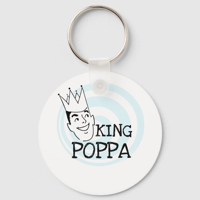 King Poppa T - Shirt und Geschenke Schlüsselanhänger (Vorderseite)