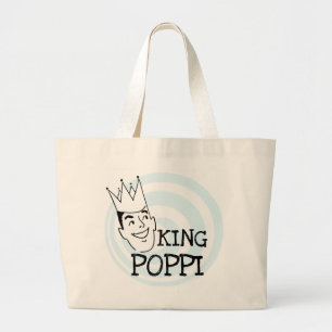 King Poppi T - Shirt und Geschenke Jumbo Stoffbeutel