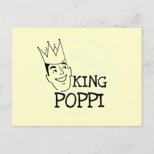 King Poppi T - Shirt und Geschenke Postkarte