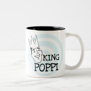 King Poppi T-Shirts und Geschenke Zweifarbige Tasse