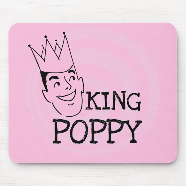 King Poppy T - Shirt und Geschenke Mousepad (Vorne)