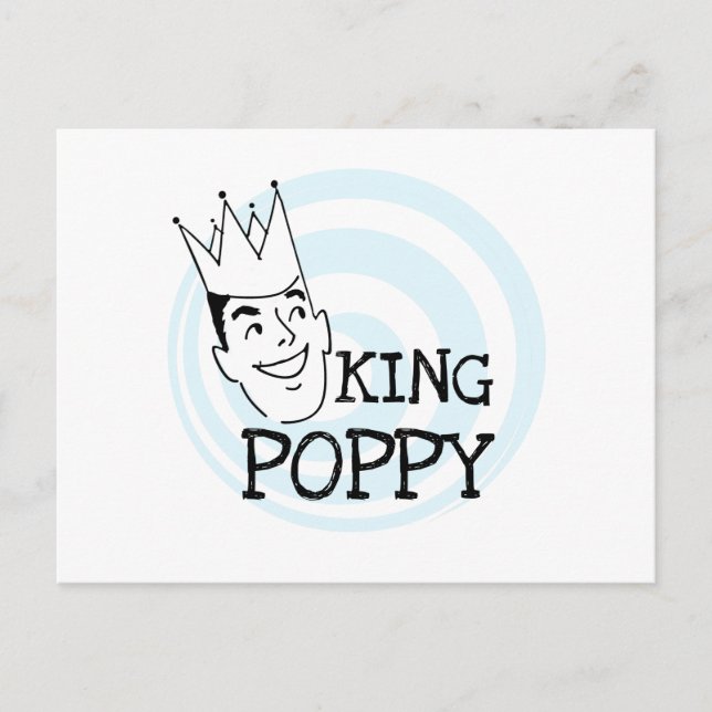 King Poppy T - Shirt und Geschenke Postkarte (Vorderseite)
