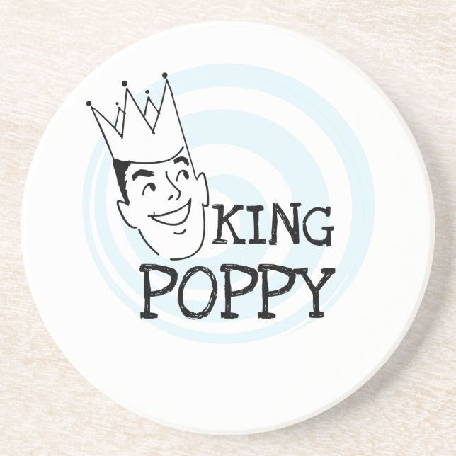 King Poppy T - Shirt und Geschenke Untersetzer (Vorne)