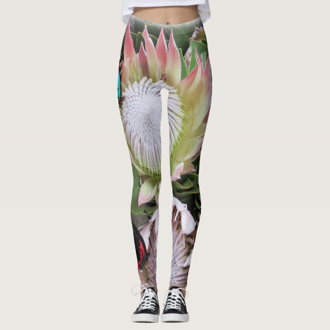 King Protea aus Südafrika Leggings (Vorderseite)