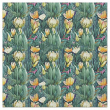 King Protea Blume Aquarell Alte botanische
