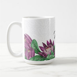 King Protea Wassercolor Handgemalt Kaffeetasse