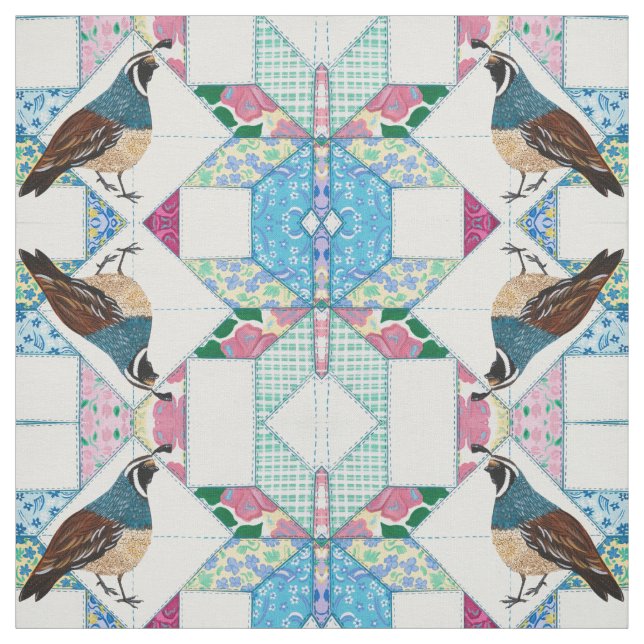 King Quail Ankunft für Tee Stoff (Muster)