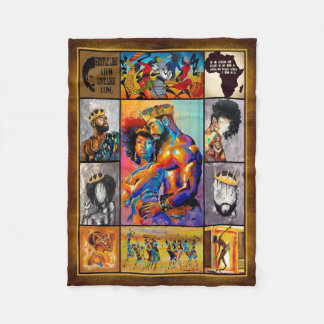 King Queen African Culture Bedding Fleecedecke