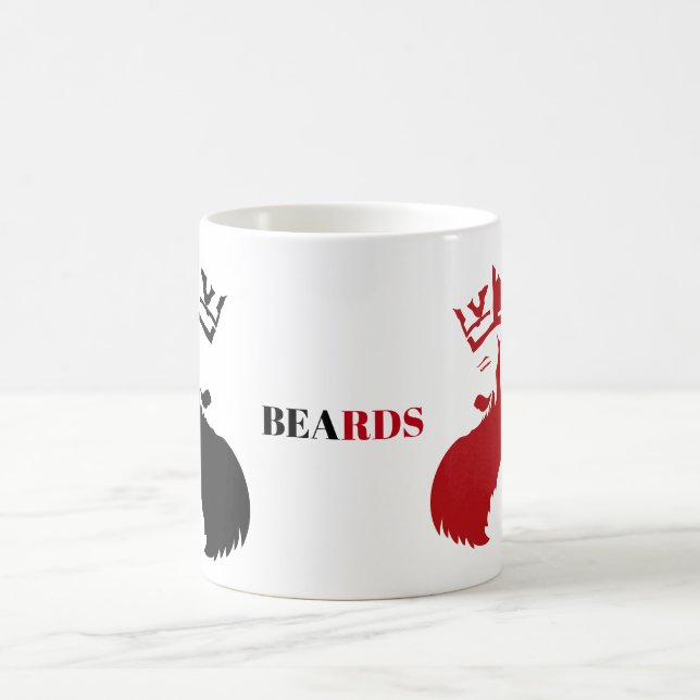 King&Queen Beards Tasse (Mittel)