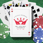 King & Queen Casino Poker Card Spielkarten<br><div class="desc">Cooler König und Herzkönigin spielen Karten Gastgeschenk Hochzeit spielen Karten. Personalisieren Sie es mit Ihren Veranstaltungsdetails. Ideal für einen Poker oder Las Vegas Themenfeier.</div>