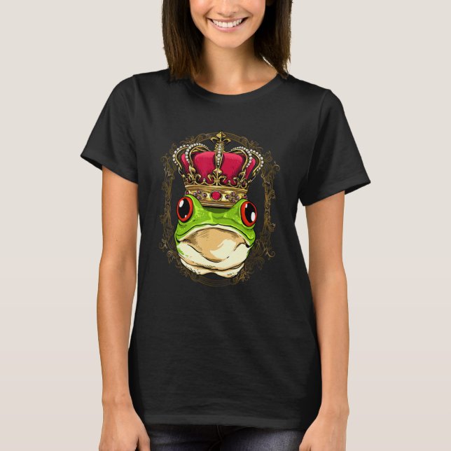 King Queen Frog Toad Princess Amphibian Animal Fro T-Shirt (Vorderseite)