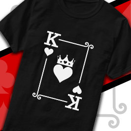 King & Queen Hearts Matching Couple King of Hearts T-Shirt