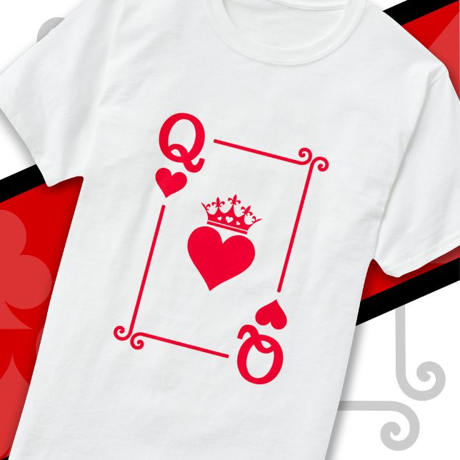 King Queen Hearts Matching Couple Queen of Hearts T-Shirt (Von Creator hochgeladen)