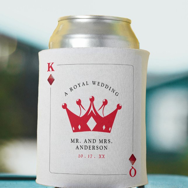 King & Queen of Diamonds Casino Poker Card Hochzei Dosenkühler (King & Queen of Diamonds Casino Poker Card Wedding Can Cooler
)