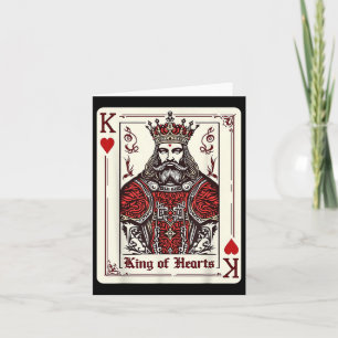 King Queen of Hearts Valentinstag V-day Couple m Karte