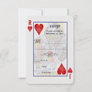 King Queen Play Card UAWG RSVP Karte