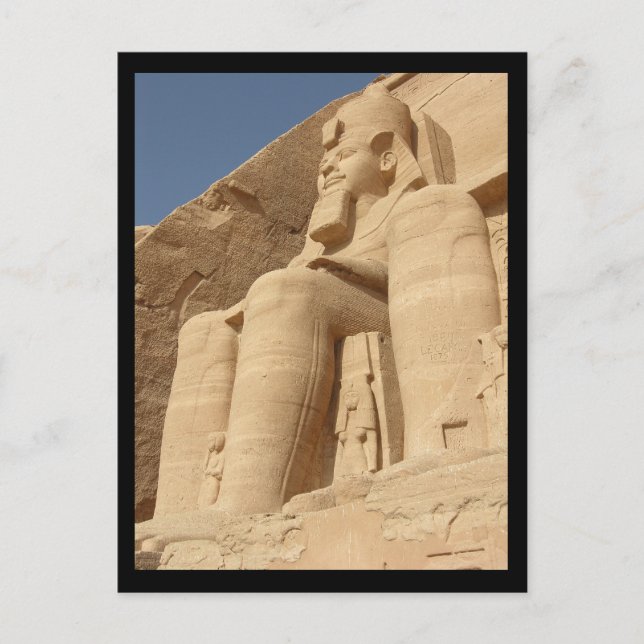 King Ramses Abu Simbel Ägypten Postkarte (Vorderseite)