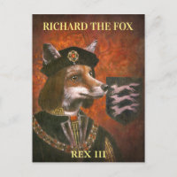 King Richard The Third Fox Postcard